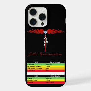 JML Communications Tower Logo & RSRP Signal Streng iPhone 15 Pro Max Case