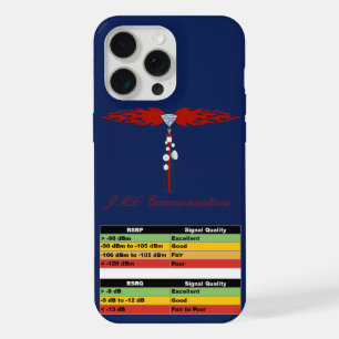 JML Communications Tower Logo & RSRP Signal Streng iPhone 15 Pro Max Case