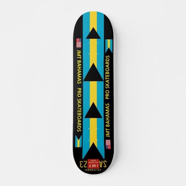 JMT BAHAMAS  OFFICIAL 7 3/4" Skateboard Deck (Front)