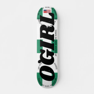 JMT NIGERIA O GIRL 7 3/4" Skateboard Deck