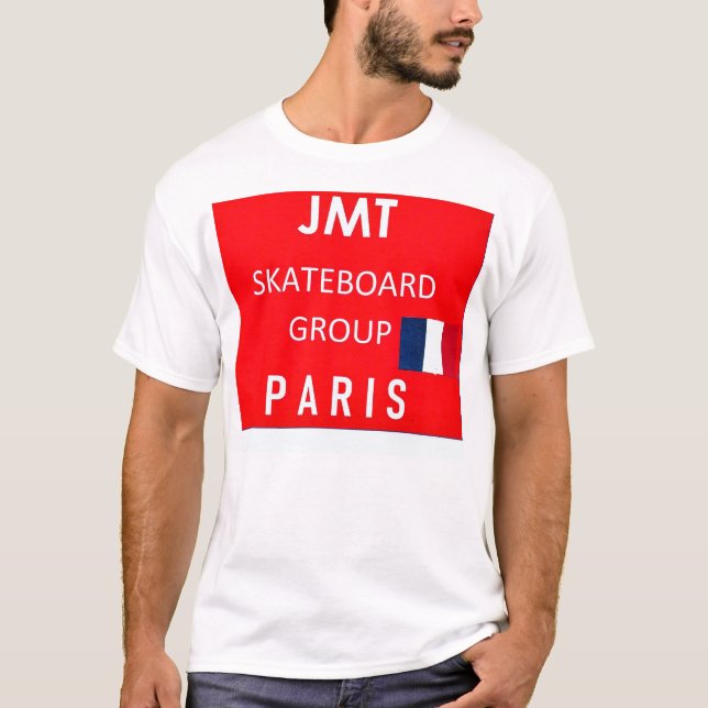JMT PARIS  SK8 Men's Basic T-Shirt (Front)