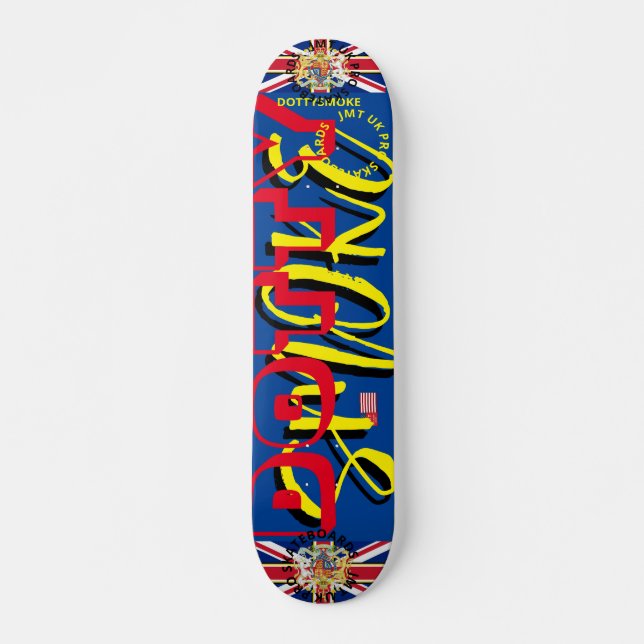 JMT  UK   DOTTY SMOKE 7 3/4" Skateboard Deck (Front)