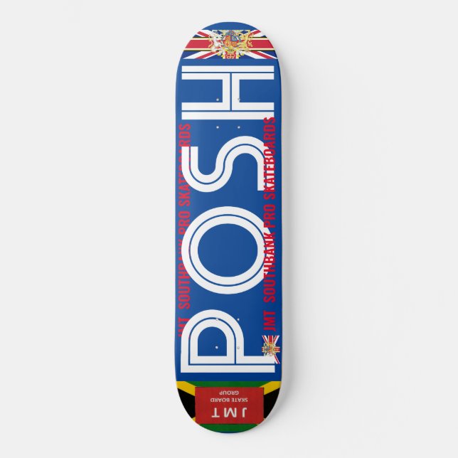 JMT UK  POSH 8 1/4" Skateboard Deck (Front)