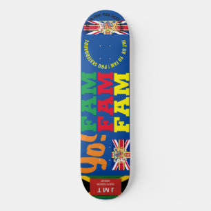 JMT UK  YO FAM  .8 1/4" Skateboard Deck