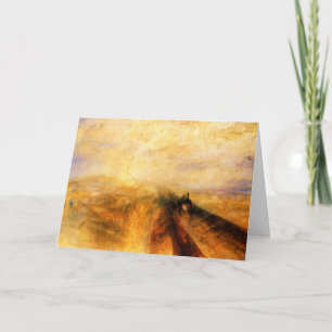 JMW Turner Rain Steam and Speed Greeting Card