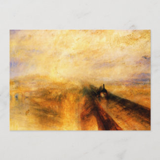 JMW Turner Rain Steam and Speed Invitations