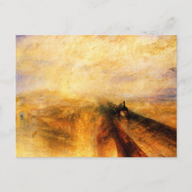 JMW Turner Rain Steam and Speed Postcard (Front)