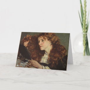 Jo, the Beautiful Irish Girl (by Gustave Courbet) Card