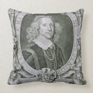 Joachim Camerarius, from 'Portraits des Hommes Ill Throw Pillow