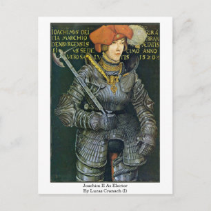 Joachim Ii As Elector By Lucas Cranach (I) Postcard
