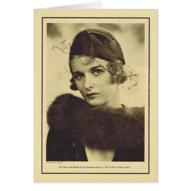 Joan Bennett 1932 vintage portrait (Front)