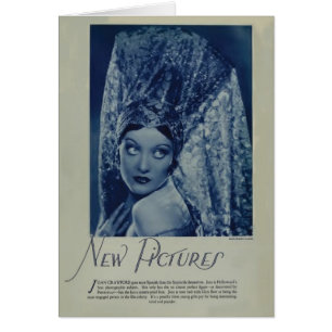 Joan Crawford 1928 cartes vintages de portrait
