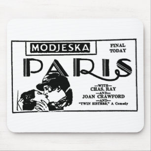 Joan Crawford PARIS 1926 Mouse Pad