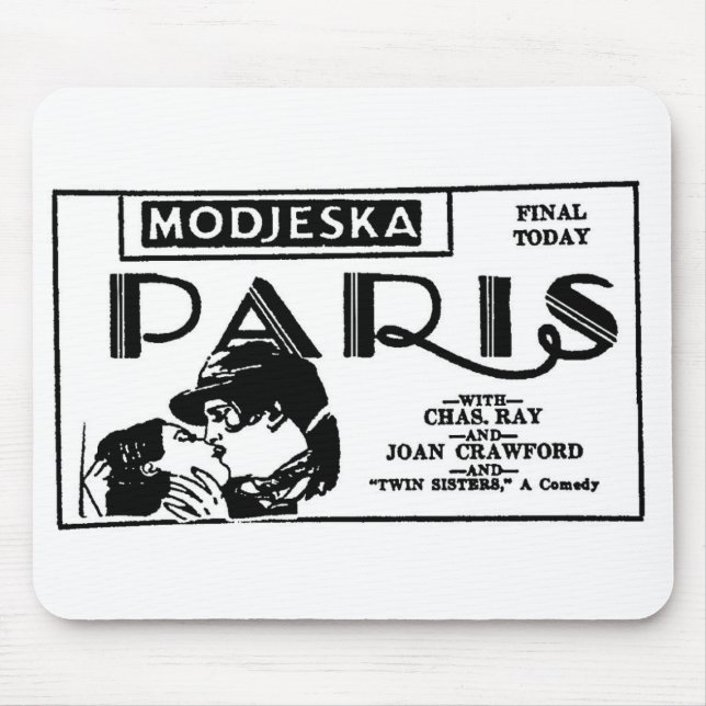 Joan Crawford PARIS 1926 Mouse Pad (Front)