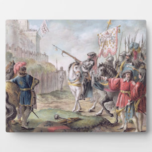Joan of Arc (1412-31) Orders the English to Leave Plaque