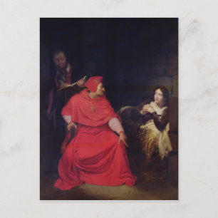 Joan of Arc  and the Cardinal of Winchester Postcard