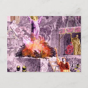Joan of Arc Burns Postcard