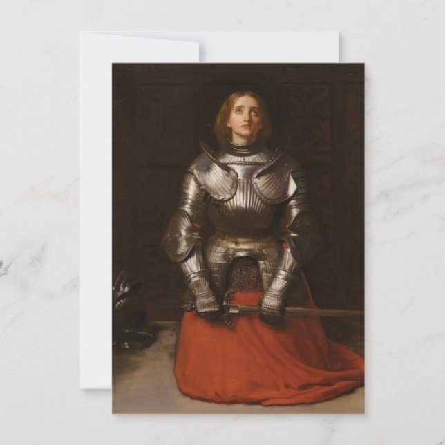 Joan of Arc (by John Everett Millais) Card (Front)