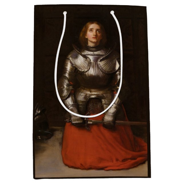 Joan of Arc (by John Everett Millais) Medium Gift Bag (Front)