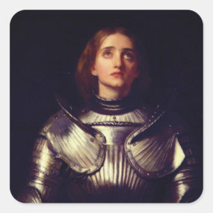 Joan of Arc by John Everett Millais Square Sticker
