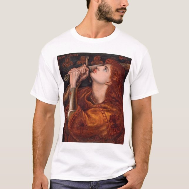 Joan of Arc, c. 1882 by Dante Gabriel Rossetti T-Shirt (Front)