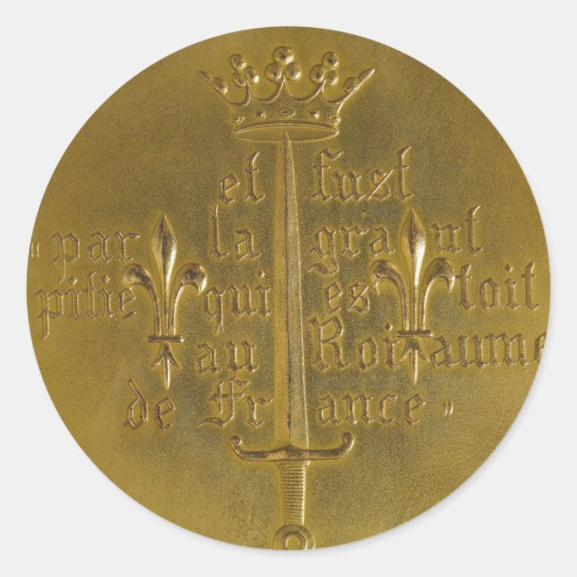 Joan of Arc Classic Round Sticker (Front)