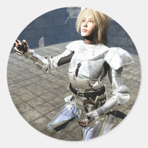 Joan of Arc Classic Round Sticker