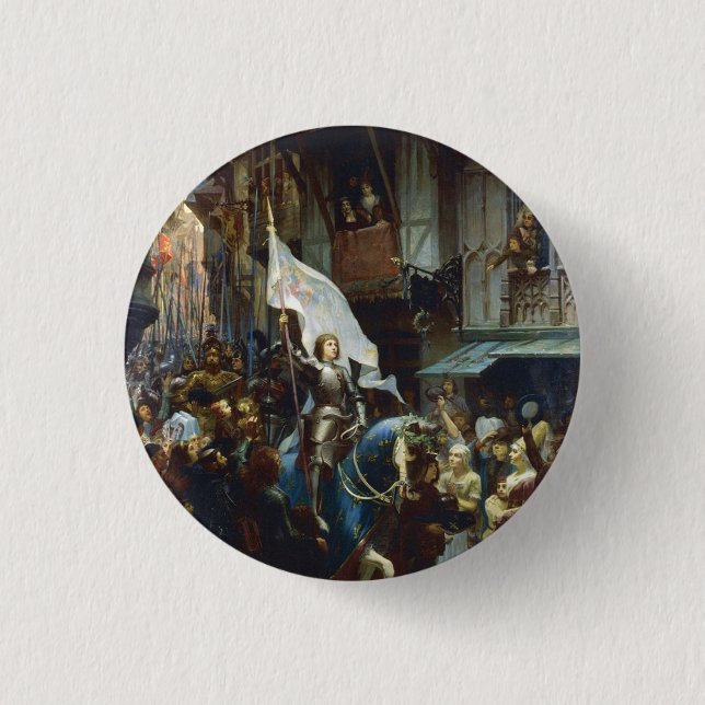 Joan of Arc enters Orléans 1 Inch Round Button (Front)