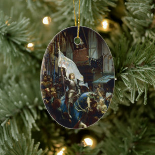 Joan of Arc enters Orléans Ceramic Ornament