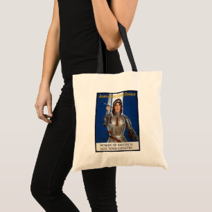 Joan of Arc, French Feminist, Hero & Martyr, WPA T Tote Bag