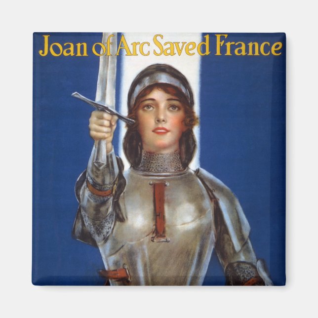 Joan of Arc French Heroine Knight National Hero Magnet (Front)