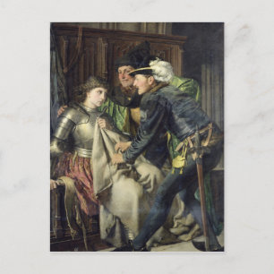 Joan of Arc  Insulted in Prison, 1866 Postcard