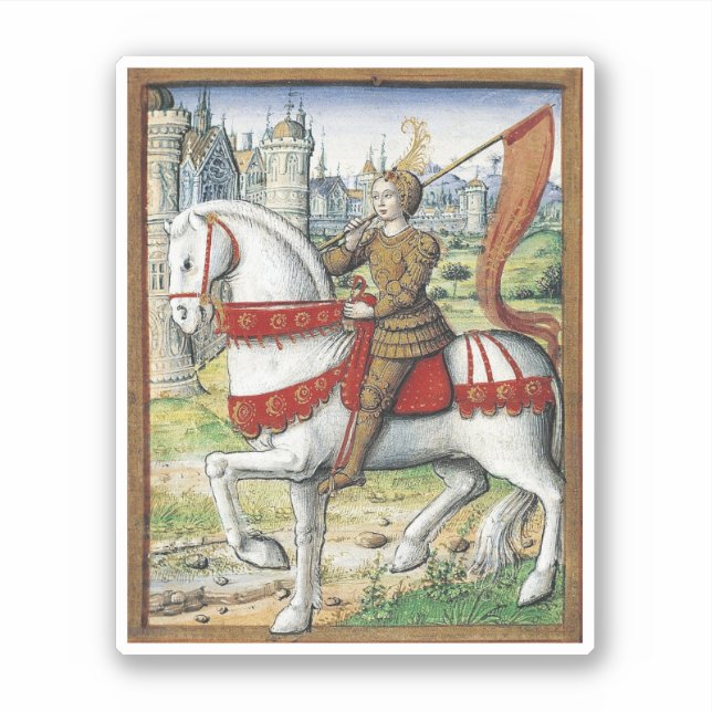 Joan of Arc on horseback (Front)