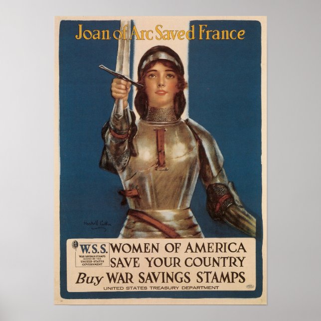 Joan of Arc Saved France Poster (Front)