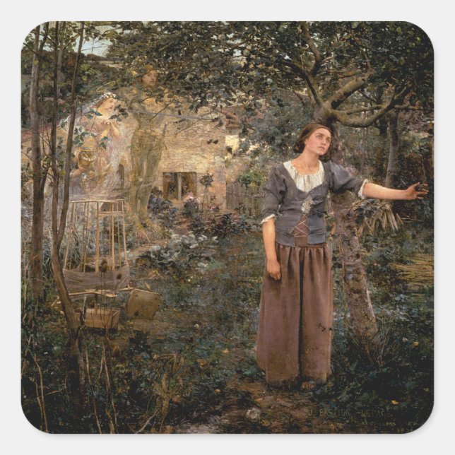 joan of arc square sticker (Front)
