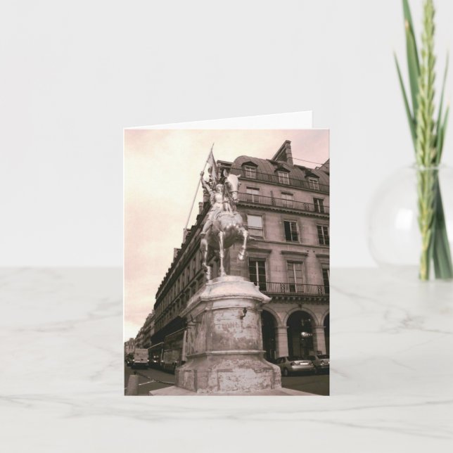 Joan of Arc Statue Notecard (Front)