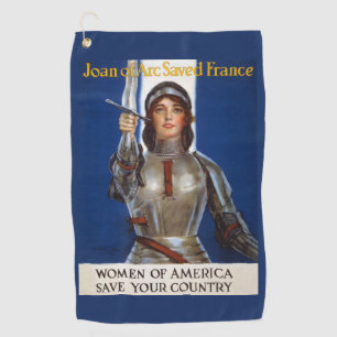 Joan of Arc: The Maid of Orleans, Knight Heroine Golf Towel