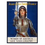 Joan of Arc: The Maid of Orleans, Knight Heroine Photo Sculpture Magnet<br><div class="desc">The WWI poster featuring Joan of Arc was a powerful piece of propaganda designed to galvanize American women into supporting the war effort. The image of Joan of Arc, a legendary French heroine who led her country to victory against the English, was strategically chosen to inspire patriotism and a sense...</div>