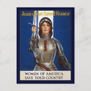 Joan of Arc: The Maid of Orleans, Knight Heroine Postcard