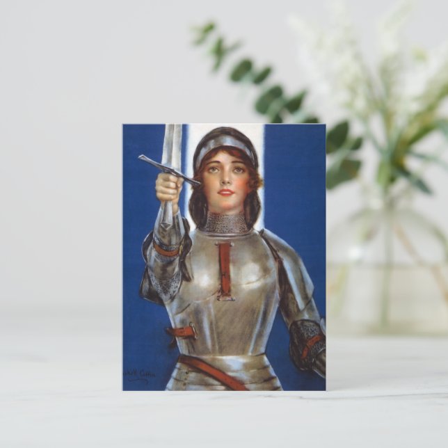 Joan of Arc: The Maid of Orleans, Knight Heroine Postcard (Standing Front)