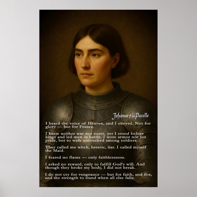 Joan of Arc – The Maid’s Testament Poster (Front)