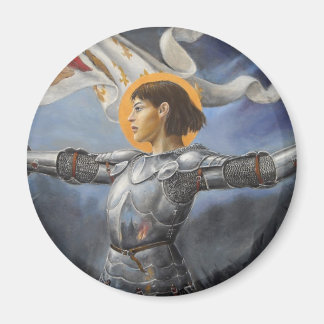 Joan of Arc with banner Magnet