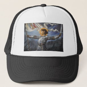 Joan of Arc with banner Trucker Hat