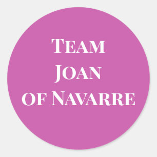 Joan of Navarre Queen of England Classic Round Sticker