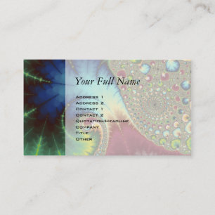 Joanie 50 Fractal Art Business Card