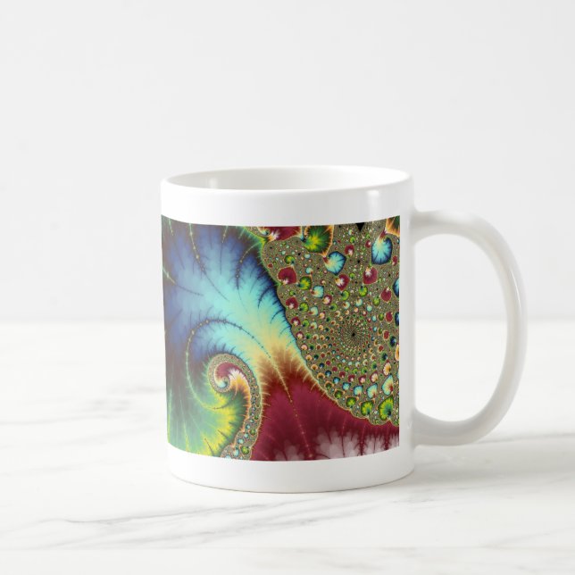 Joanie 50 Fractal Art Coffee Mug (Right)