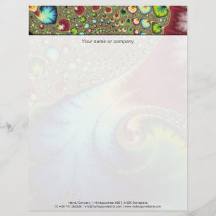 Joanie 50 Fractal Art Letterhead