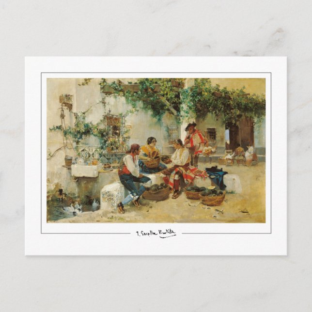 Joaquín Sorolla #442 - Fine Art Postcard (Front)