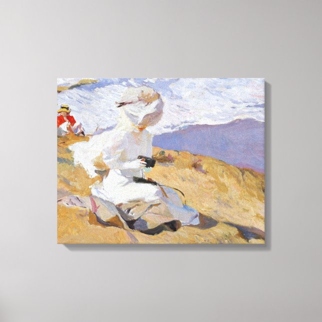 Joaquin Sorolla - Capturing the Moment Canvas Print (Front)