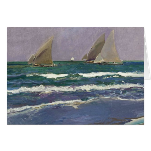 Joaquin Sorolla - Ship Sails in the Sea (Front Horizontal)